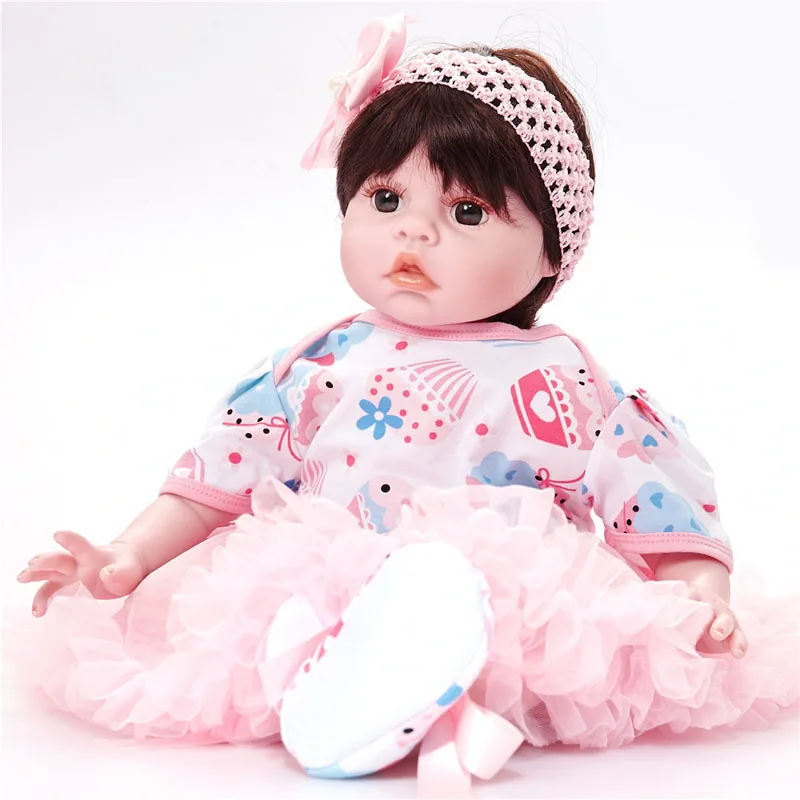 LEOOFU 50 см 20 дюймов bebe Кукла реборн Реалистичная мягкая силиконовая reborn игрушка