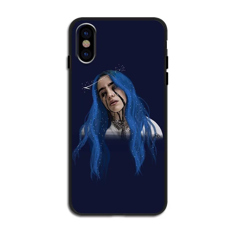 Billie eilish rainbow blohsh глаза океана, мягкие силиконовые черные ТПУ чехлы для телефонов, чехол для iPhone 11 Pro Max 5S 7 8Plus XS XR XS MAX