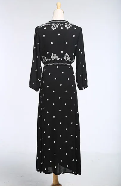 Женское платье-туника Cheshanf черное винтажное платье с глубоким треугольным