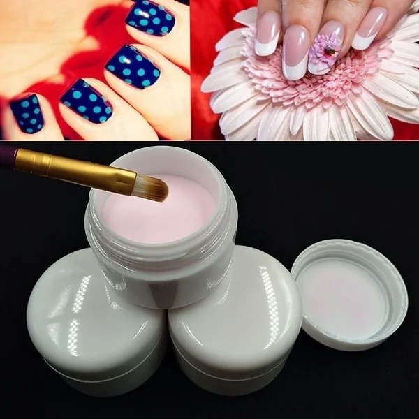 Набор жидких акриловых порошков 3 цвета УФ гель для дизайна ногтей ногтевой