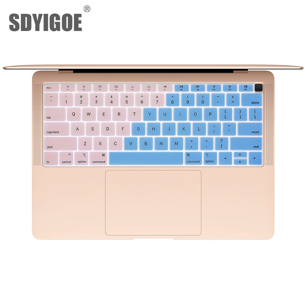 Чехол для клавиатуры ноутбука macbook air 1" A1932 защитная пленка Силиконовая Водонепроницаемая клавиатура защитная пленка