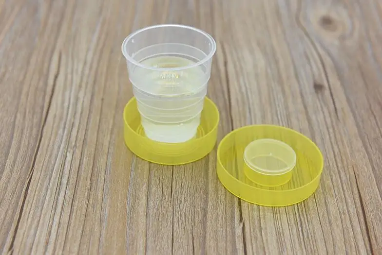 200 мл складные пластиковые чашки Портативные телескопические для кемпинга