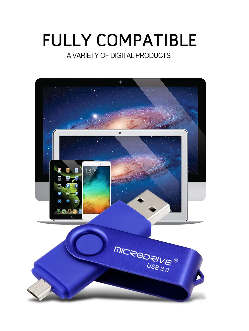 Цветной металлический Whirl USB флеш-накопитель Otg USB 3,0 32g 16g реальная емкость 128g 64g Флешка для мобильного телефона/ноутбука