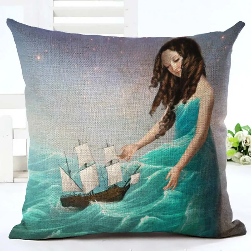 Модный чехол для подушки с цифровой печатью декоративная наволочка дома