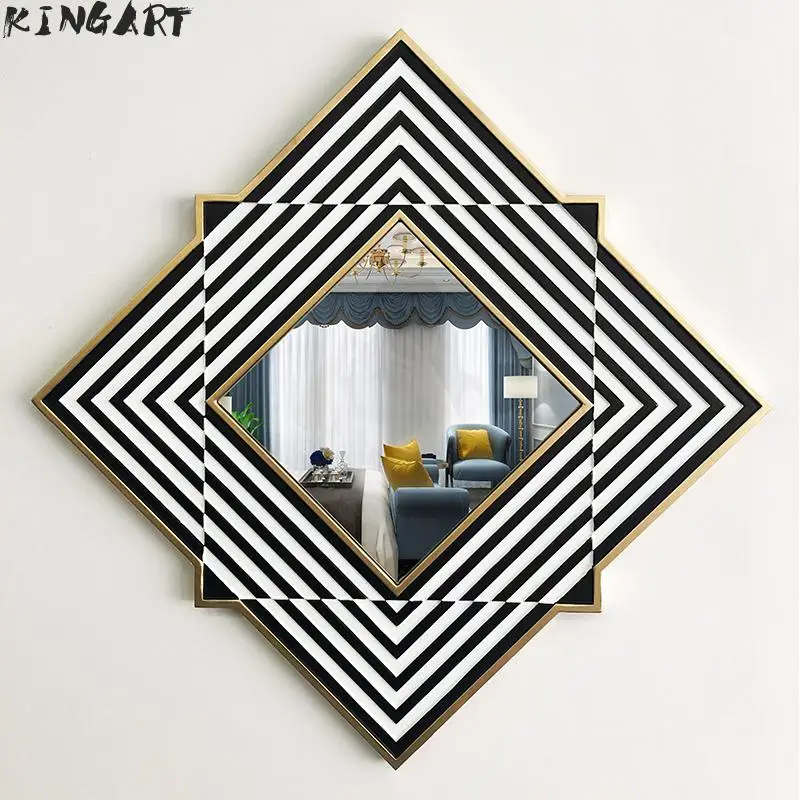 

Large Wall Mirror With Wooden Frame Square Wall Mirror Living Room Decor Mural Hanging Big Wall Mirror For Bathroom 49051839