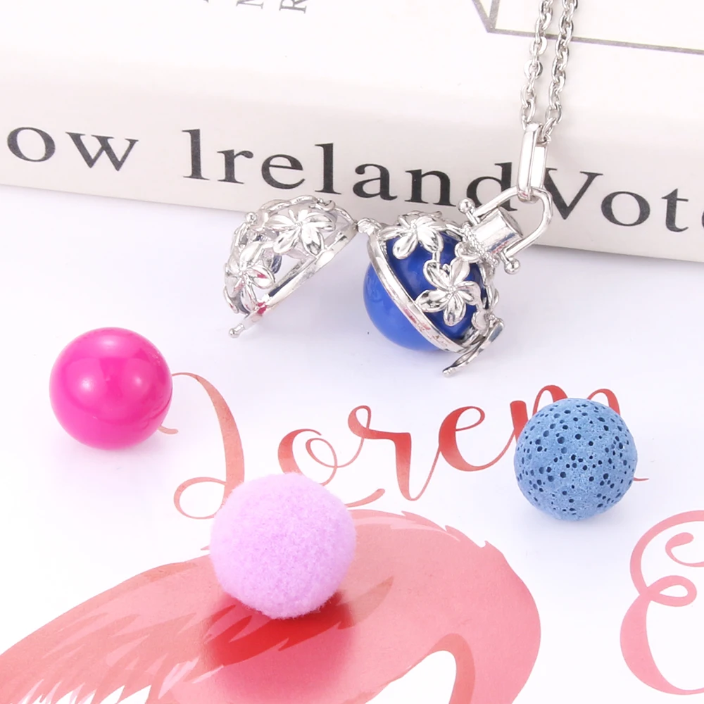 2019 новая золотая Мексиканская коробочка для колокольчика колье с кулоном в виде