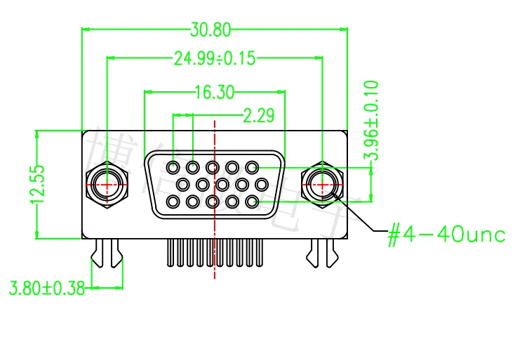 5 ./ DB15 DR15 3     15 Pin D Sub  15  PCB 90   DB15  VGA