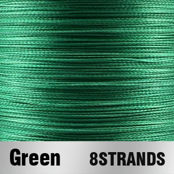 Green-X8 4 нити 8 прядей 300 м JOF PE многоцветная плетеная леска Улучшенный Экстремальный сильный сверхмощный - Цвет: Green-X8