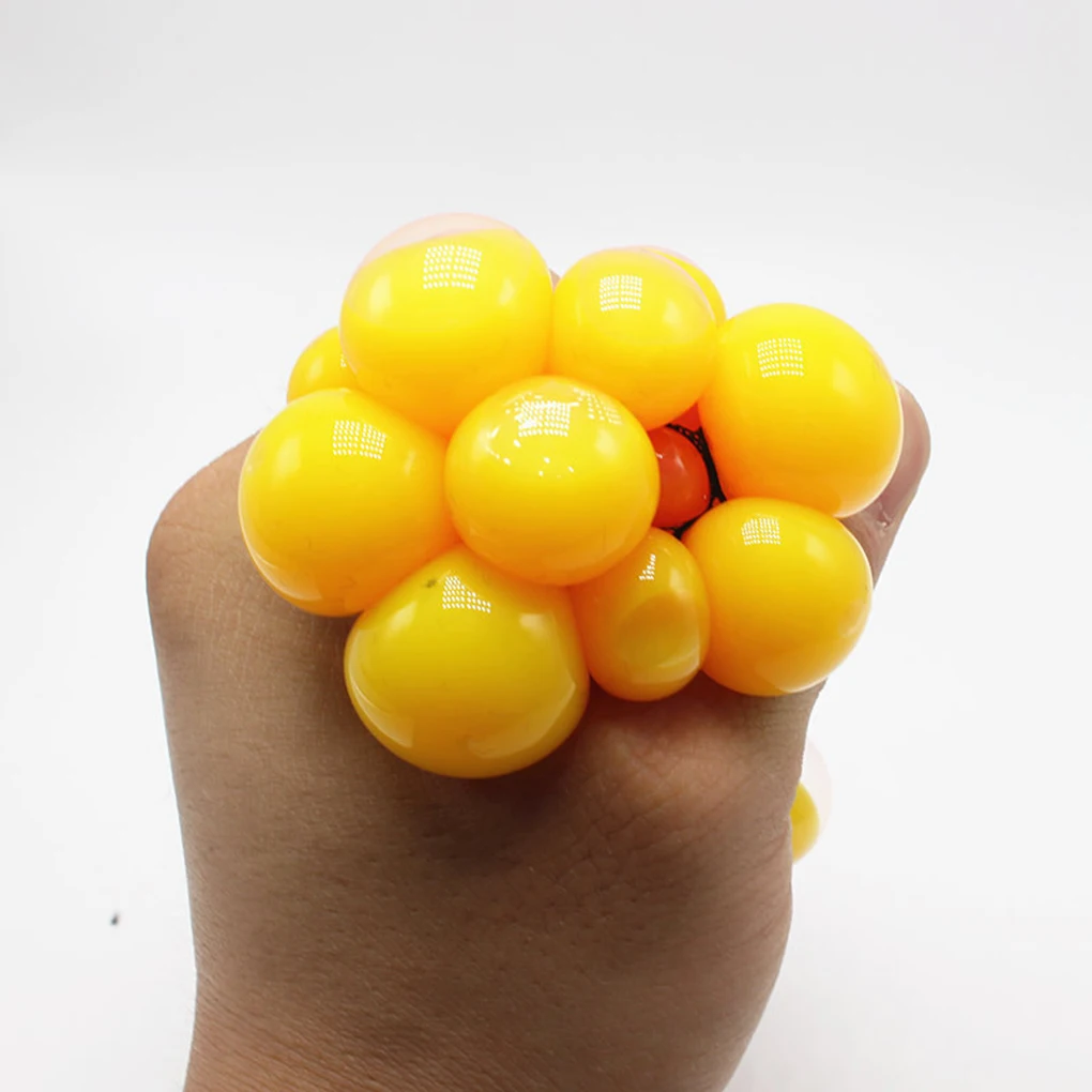 

New Anti Stress Ball Grape Ball Fun Splat Grape Venting Toy Squeeze Reliever Toy Gadgets Random Color