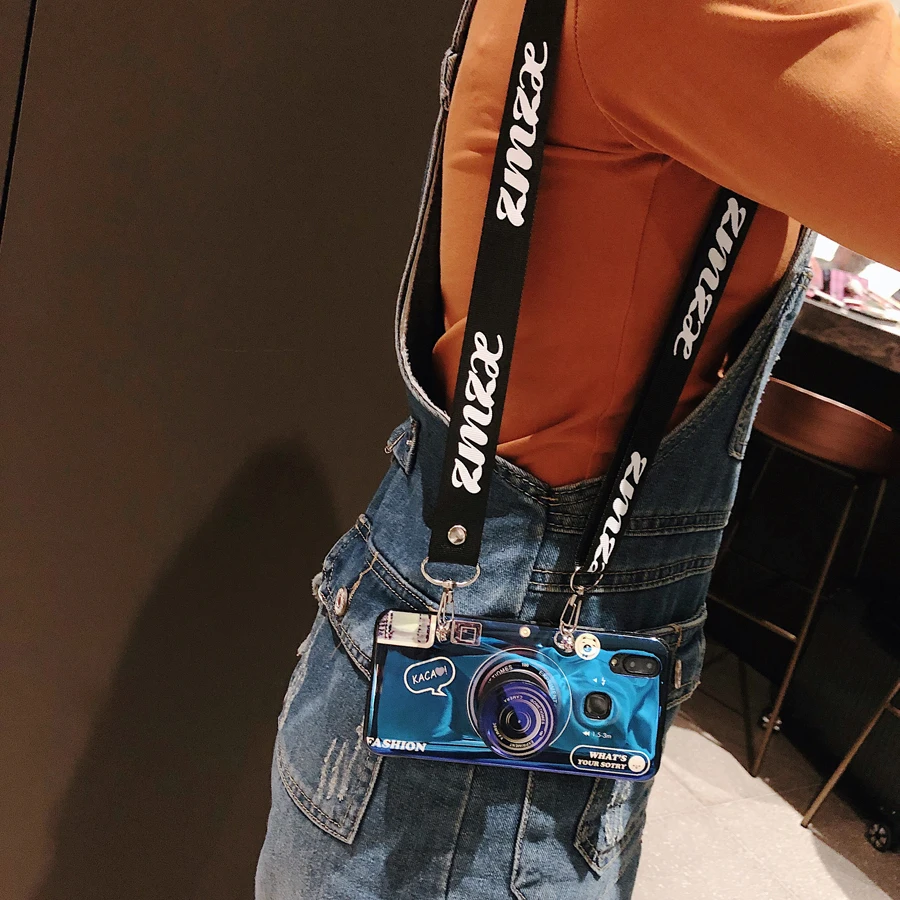 Для huawei P20 Pro Pouzdro ремешок Ретро камера узор силиконовый чехол для задней панели чехол для huawei P20 сумка на плечо Etui Fundas Coque