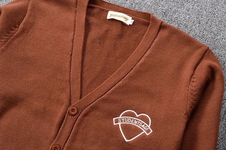 Милая японская форма JK унисекс с вышивкой в форме сердца матросский свитер