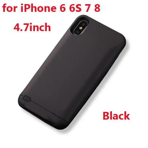 For iPhone 6 7 8 Чехол для зарядного устройства для iPhone 6, 6s, 7, 8 Plus, 3000 мАч/4000 мАч/5000 мАч, зарядное устройство для iPhone X, XR, Xs, Max, чехол для мобильного зарядного устройства, чехол для телефона - Цвет: For iPhone 6 7 8