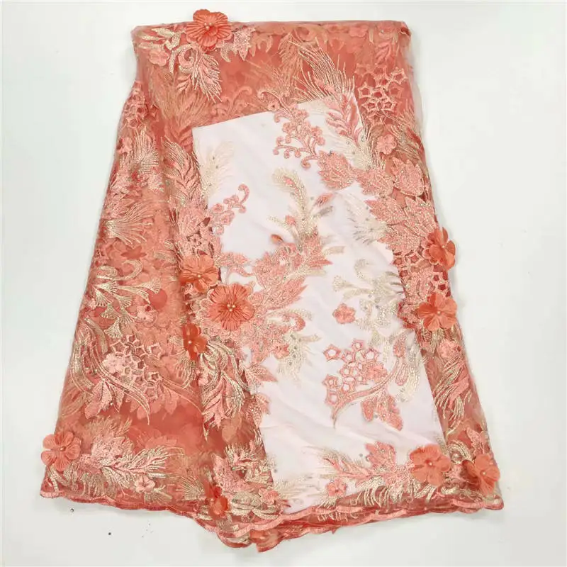 2019 новый дизайн вышивка французское Африканское кружево сетка фатин кружева