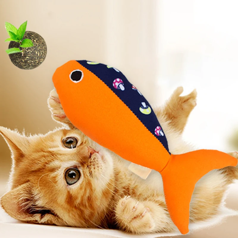 Hoomall 1 шт. милые игрушки для домашнего животного кошек котенок рыба Catnip игральные