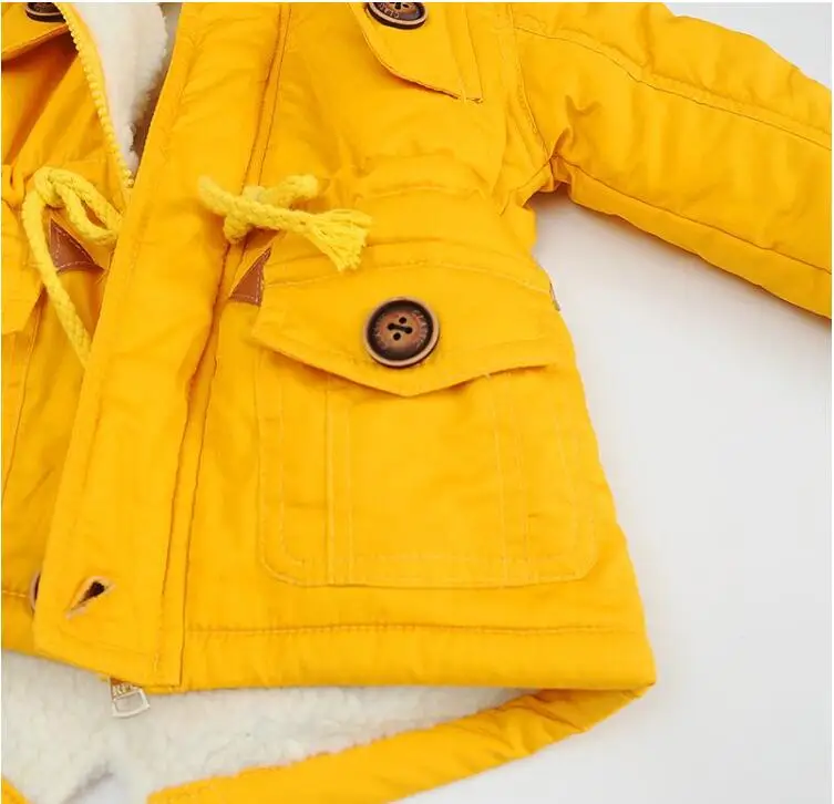 New Children Winter Clothing Coats Boys Girls Warm Jackets Park Hooded Slim Kids Outerwear Clothes Costumes Boys Windproof Coat