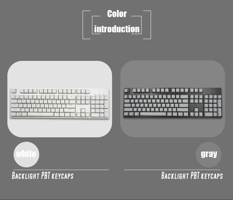 PBT английский язык 108 клавиши крышки s ключи различные цвета выбор для Cherry MX механическая клавиатура колпачки переключатели