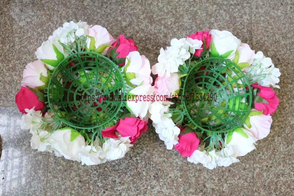 30 см 10 шт./лот искусственный шелк роза гортензия свадебное украшение целующийся