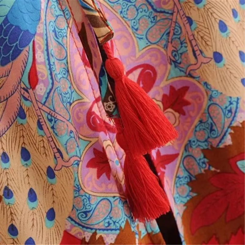 Для женщин Boho костюмы баски Топ хлопковая рубашка кардиган Блузка Лето