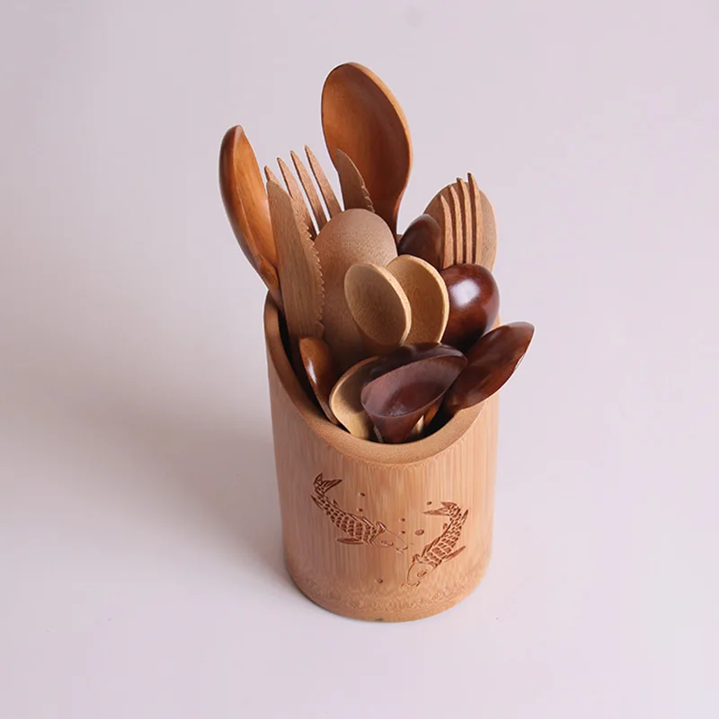 4pcs Logo Customized No Painting Natural Bamboo Material Spoon For Coffee Salt Suger Honey Safe Knife Eco-friendly Spoons | Дом и сад