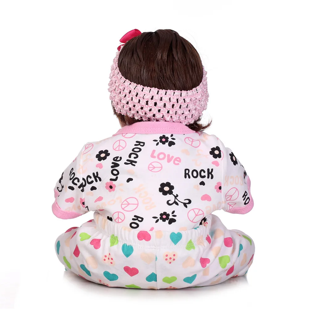 48cm Reborn silicone babies dolls 19&quot little girl with blanket and bottle as kids lovely birthday gift bonecas | Игрушки и хобби