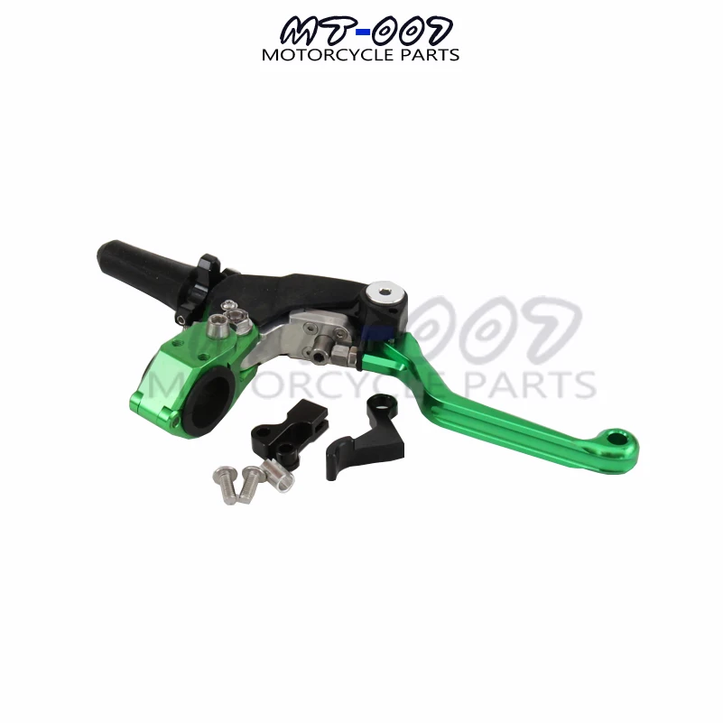 

CNC Billet Pivot Foldable Clutch Lever Perch For Kawasaki KX65 85 125 250 500 250F 450F KLX450R 150 250 Motocross Enduro Green