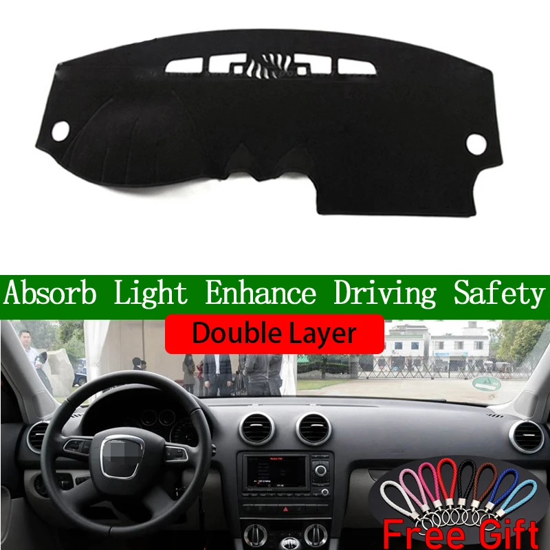 Двухслойные автомобильные наклейки для AUDI A3 2004 2005 2006 2007 2008 2013 крышка приборной