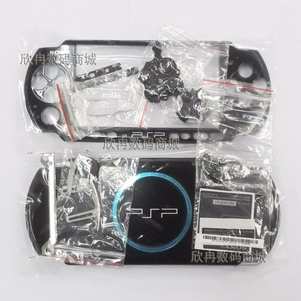 Новая версия для psp 3000 Замена игровой консоли полностью черный корпус чехол с
