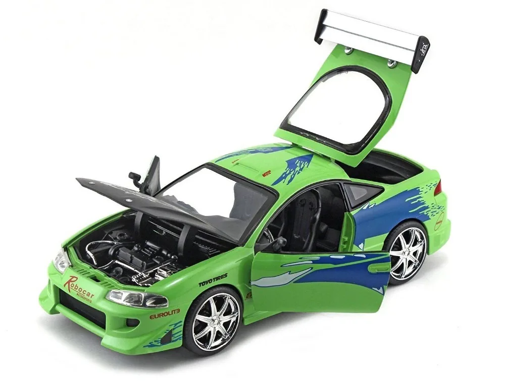 Jada 1:24 Brian's Mitsubishi Eclipse литая под давлением модель автомобиля новая в коробке
