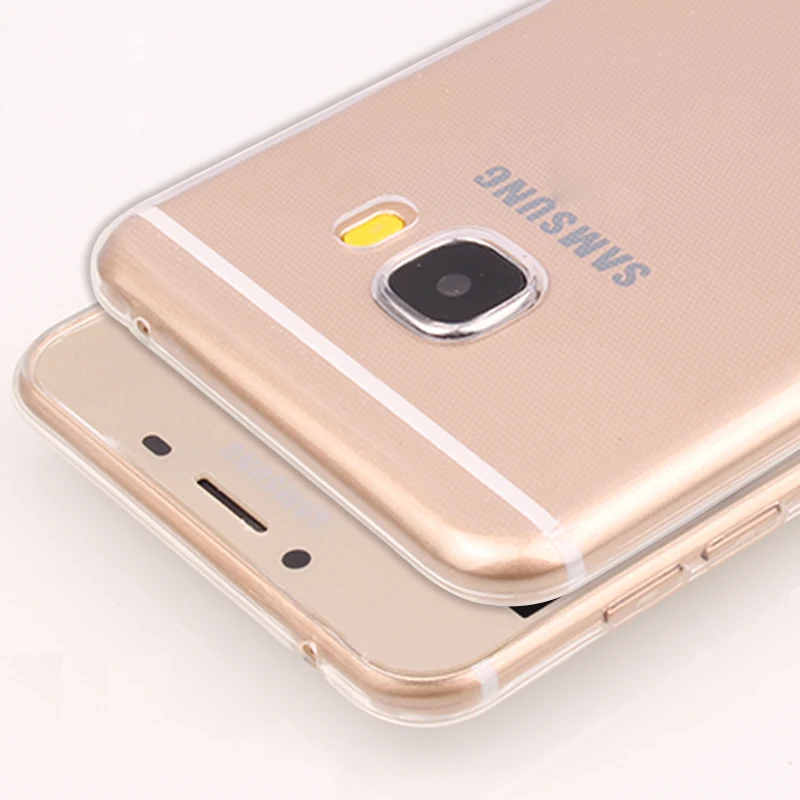 Прозрачный чехол-накладка из ТПУ для samsung Galaxy C7 C7000 C7Pro C7010, чехол-броня для задней панели мобильного телефона Galaxy C7Pro, прозрачный чехол
