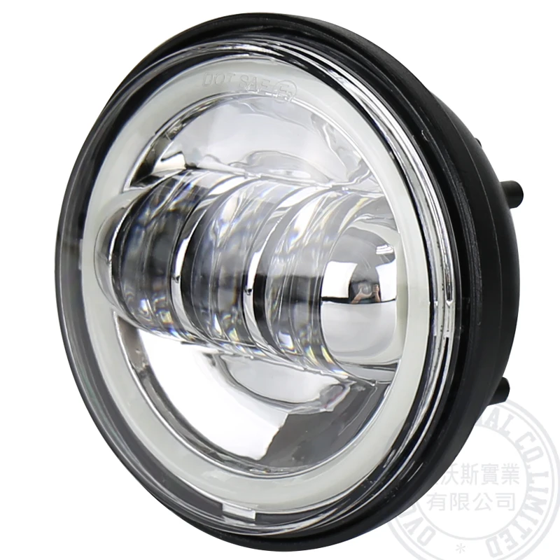 4.5 Дюймов 2800LM мотоцикл противотуманные фары 30 Вт 4 1/2 &quot дхо Angel Eyes Вспомогательное