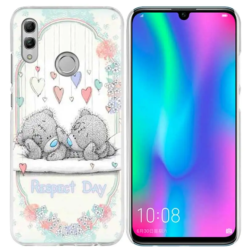 Teddy Me To You Bear чехол для huawei Honor 8X Y9 9 10 Lite Play 7C 8C 8S 8A фотоаппаратов моментальной печати 7S 7A Pro V20 20i Y6 Y7 Y5 жесткий чехол из ПК для телефона