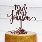 Топпер для свадебного торта, топпер для торта на годовщину любви, деревянный Топпер для торта для невесты и жениха, под заказ, Mr, Mrs, украшения для свадебного торта