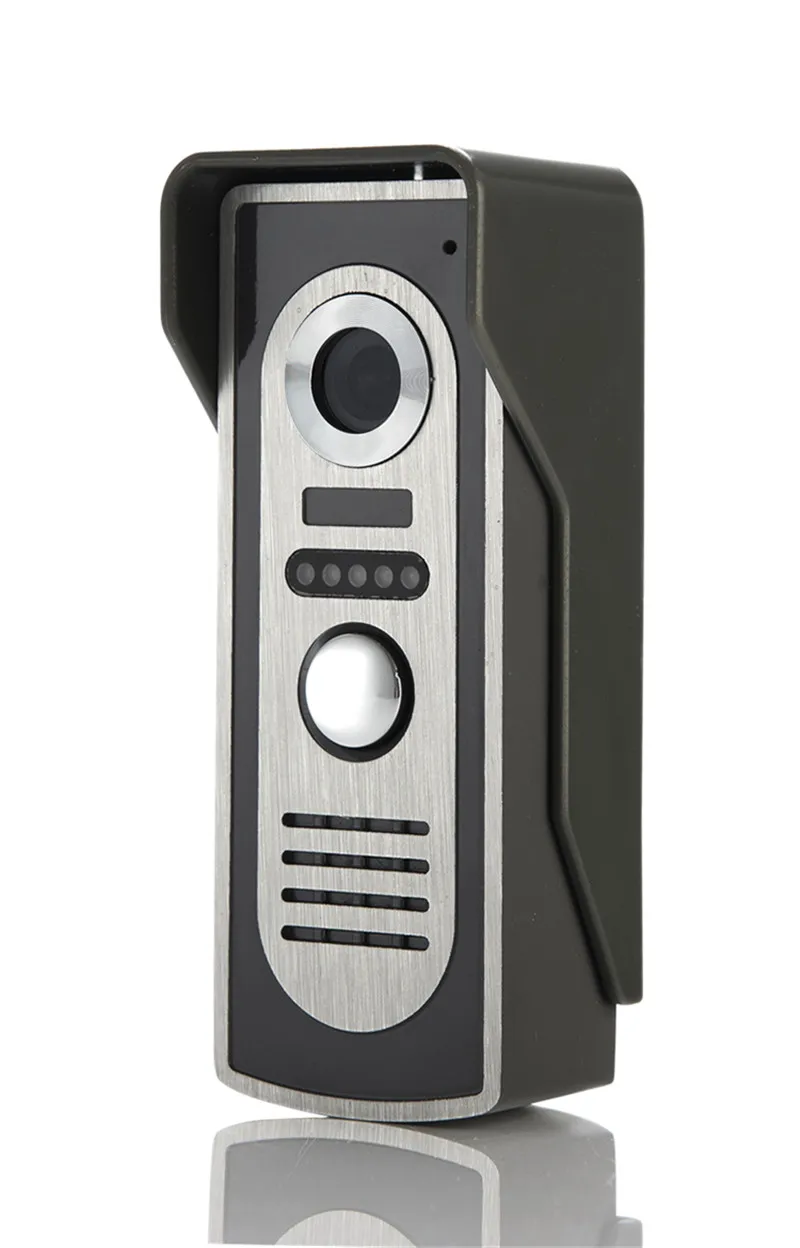 Hot Sale Touch Key SmartHome Black 7Inch TFT LCD Screen Video Intercom Phone,Two to Four Video Doorphone Kit Configuration D235a