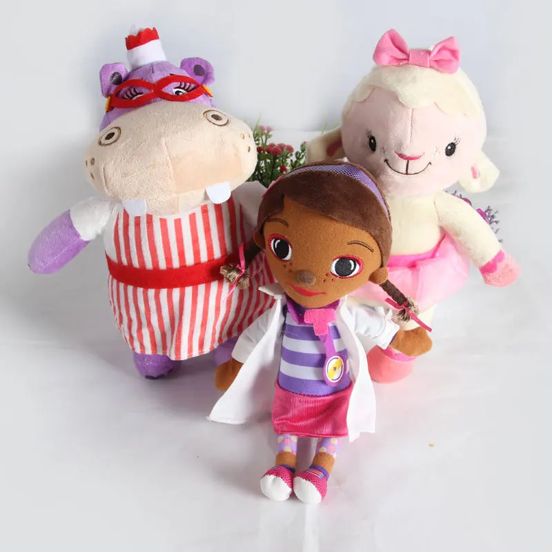 Doc Mcstuffins плюшевая клиника Donny McStuffins stuffins Stuffy Lambie Hallie кукла Дети Brinquedo подарки на