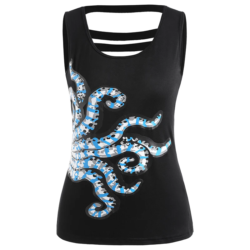 Женская летняя футболка без рукавов с круглым вырезом | одежда