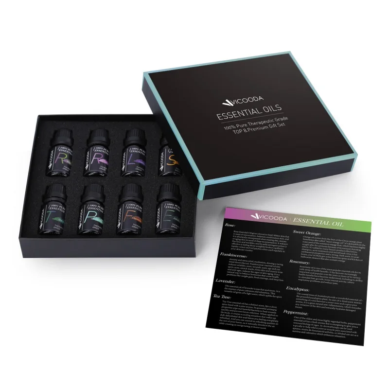 8 бутылок/набор ароматических растительных водорастворимых эфирных масел