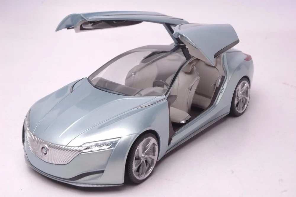 1:18 литья под давлением модель для GM Buick Riviera 2 2013 синий концепция сплава игрушечный автомобиль миниатюрная коллекция подарок