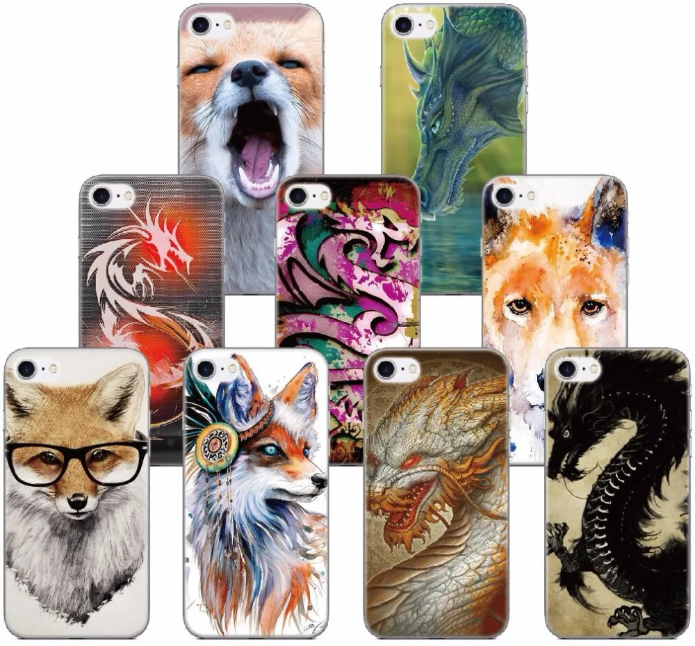 Прозрачный мягкий кремний ТПУ Fundas Dragon Fox чехол для телефона для BQ Aquaris M4.5 E4 C X X2 Pro U U2 Lite VS V Plus E4.5 чехол Coque Capa