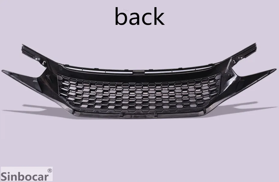 ABS пластик 3 шт JDM 3D сетка безвредная передняя решетка капота для-18 Honda Civic 10TH gen