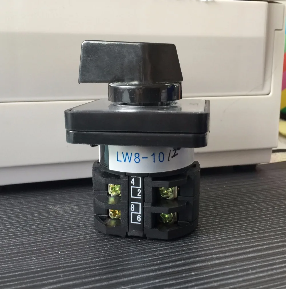 Yaming electric LW8-10/2 ВКЛ-ВЫКЛ-на переключение поворотный переключатель cam 660V 10A 2 полюса 3-х позиционный 8 клемм серебряный контакт