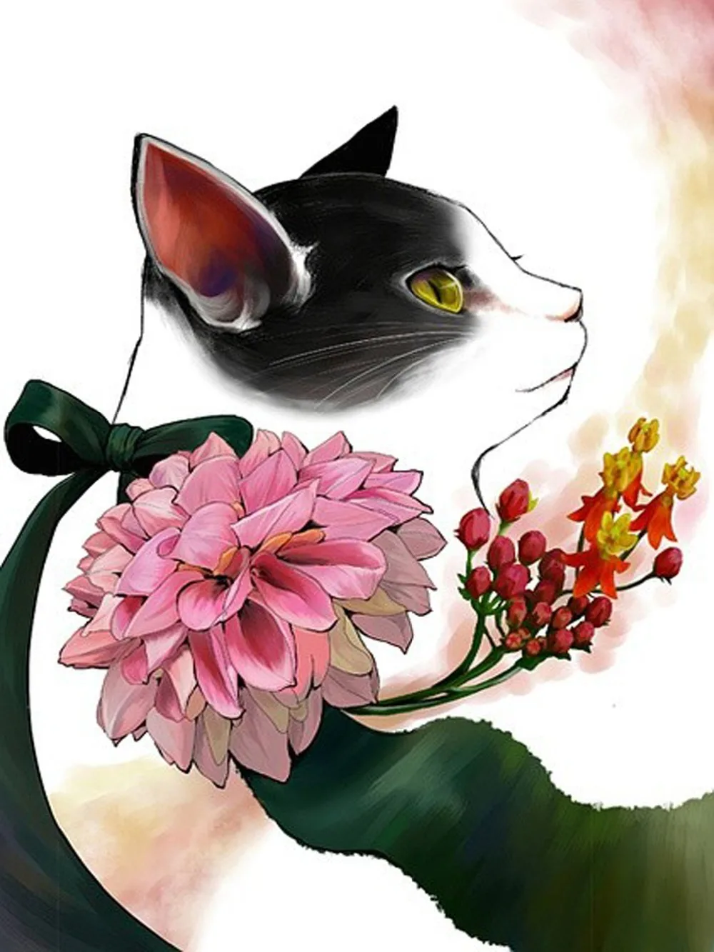 Картина с кошкой, хлопок, холст, пэчворк, скрапбукинг, для кошелька, Сумка, 15x20 см, сделай сам, ручная работа, швейная нашивка, 1 штука