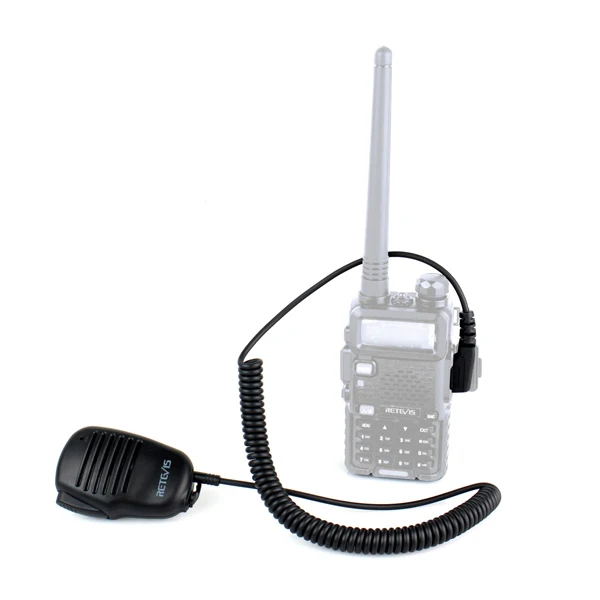 Retevis 2 Pin мини PTT Динамик Микрофон портативная рация аксессуары для Baofeng UV5R 888S для Kenwood для TYT двухстороннее радио C9021A