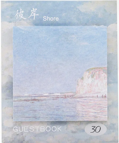 Новинка 30 шт./компл. декоративные наклейки масляной живописи простые элегантные