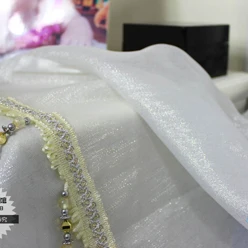 

Finished screens curtain window screening white all-match thickening screens quality cross haircord