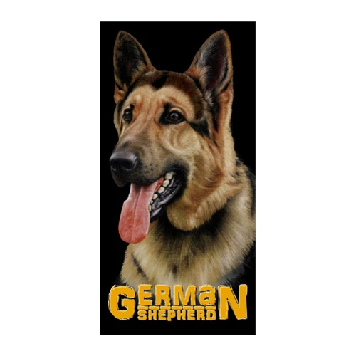 German Shepherd Черные немецкие овчарки, кухонные пляжные полотенца для путешествий, прохладные немецкие овчарки, собаки, Щенячий душ, полотенце для бассейна из микрофибры - Цвет: German Shepherd