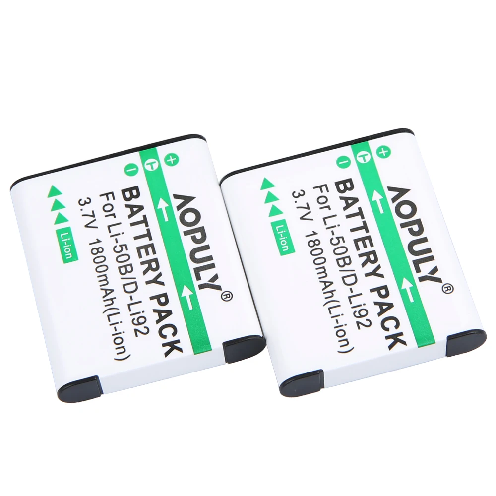 Aopuly 2 шт. LI-50B LI50B LI50B Батарея+ ЖК-дисплей USB Зарядное устройство для Olympus Mju 1020 sp-800uz Стилусы 1010 U 1010 1020 ricoh CX3 CX4