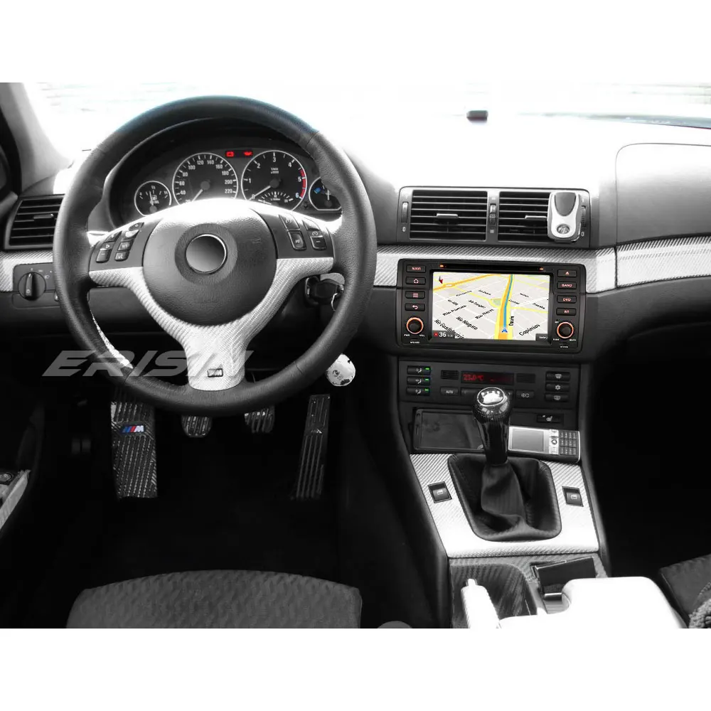 Erisin ES4746B 7 &quotAndroid 1 Автомобильная навигационная система GPS автомобильный DVD для E46