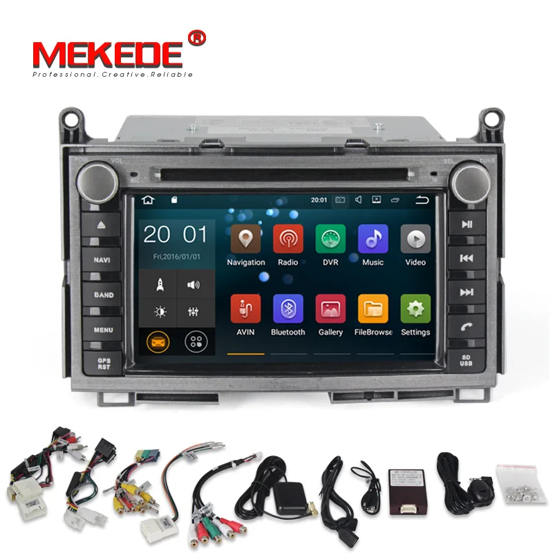 Четырехъядерный Android 7 1 автомобильный Радио dvd плеер для Toyota Venza 2008 2014 с gps