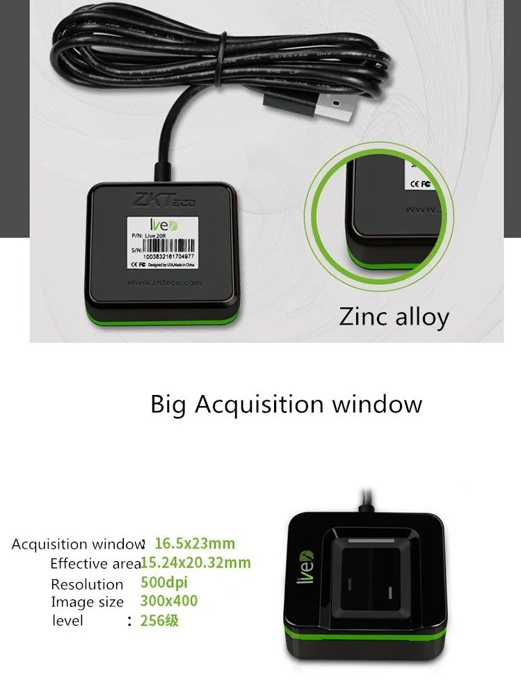 SZBestWell считыватель отпечатков пальцев Live 20R USB биометрический сканер отпечатков пальцев сенсор Live 20R SLK20R/ZKT ZK4500 Бесплатный SDK