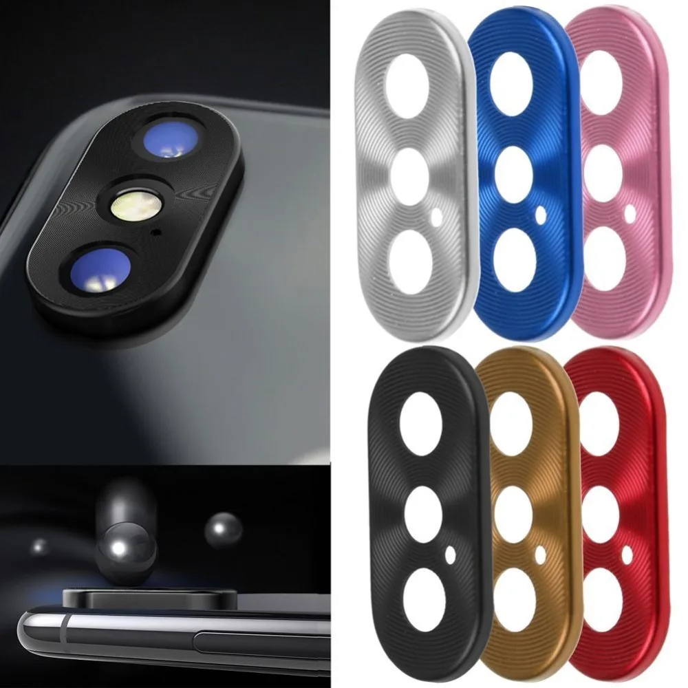 ECos металлическая крышка Задняя объектива камеры защитный чехол для iPhone X/XS